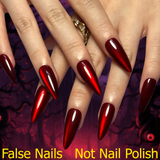 Funkelnde rote Katzenaugen-Nägel – Modische, abnehmbare Kunstnägel für einen atemberaubenden Look